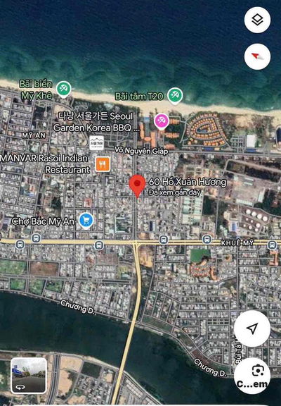 Nhà Kiệt Hồ Xuân Hương, 94m2, cạnh bãi tắm Mỹ Khê, giá rẻ