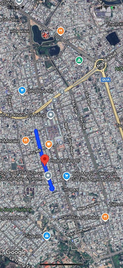 Bán nhà MT đường Hoàng Tăng Bí, khu bến xe, dt 110m2, giá 6 tỷ 550 tl