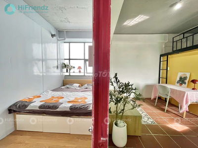 CHO THUÊ -CĂN HỘ 1 PHÒNG NGỦ -BAN CÔNG-FULL NT CỬA SỔ TRỜI-30M2