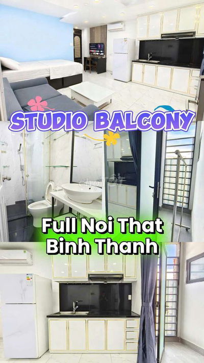 Studio Full nội thất Cao Cấp - Balcony - Thang máy - Ngay ĐH Mỹ Thuật