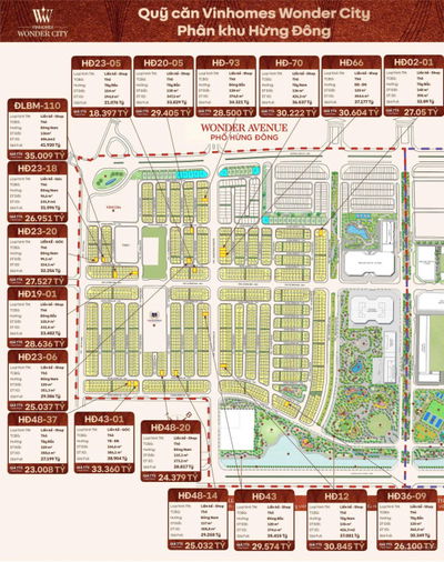 QUỸ CĂN BIỆT THỰ, LIỀN KỀ VINHOMES ĐAN PHƯỢNG CẬP NHẬT MỚI NHẤT CHỦ ĐẦU TƯ THÁNG 12/2025