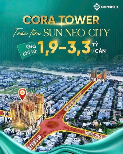 🔥CORA TOWER CĂN 2PN  68m² CHỈ TỪ 3.X TỶ ÂN HẠN GỐC + LÃI 24 THÁNG🔥