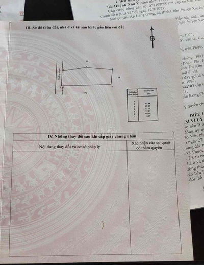 BÁN ĐẤT PHƯỚC TÂN XUYÊN MỘC 160/M