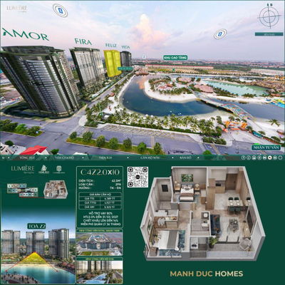 [DUY NHẤT 1 CĂN] Chiết khấu 18,3%. Căn 2N góc view bể bơi và hồ tạo sóng. Giá TTS chỉ 70,23 tr/m2