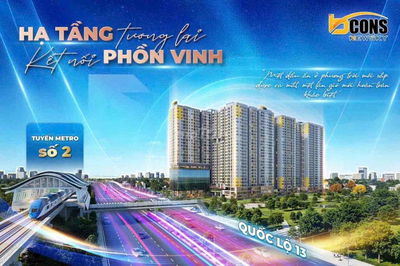ĐẦU TƯ ĐÓN SÓNG MẶT TIỀN QL13, VIEW SÔNG SÀI GÒN, Chỉ 5%~125tr