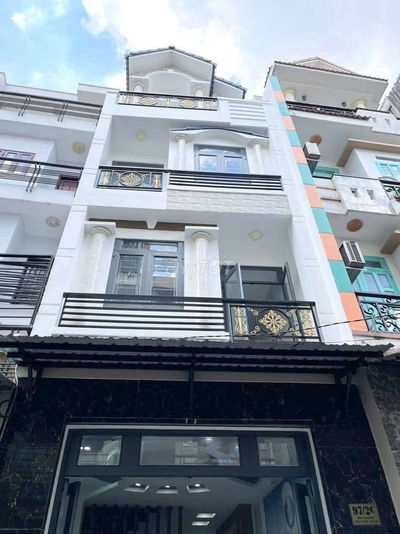 Nhà mới xây 100% 4x12.6 2 lầu 1T hẻm 5m