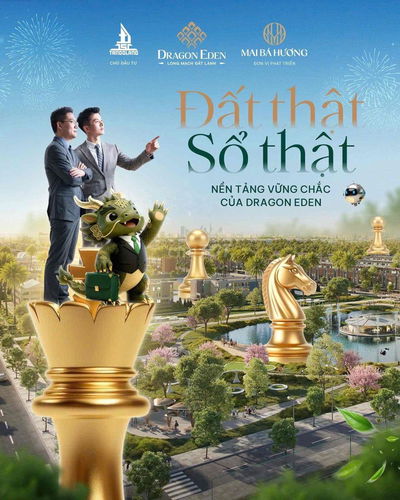 ĐẤT NỀN DRAGON EDEN 26TR/M2-SỔ ĐỎ SẴN - LIỀN KỀ TP.HCM. VÀNH ĐAI 3,4