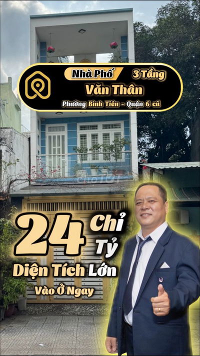 🌟 Hiếm! Mặt Tiền Văn Thân Q6 – 154m2 – Vỉa Hè Rộng – Giảm Còn 22 Tỷ