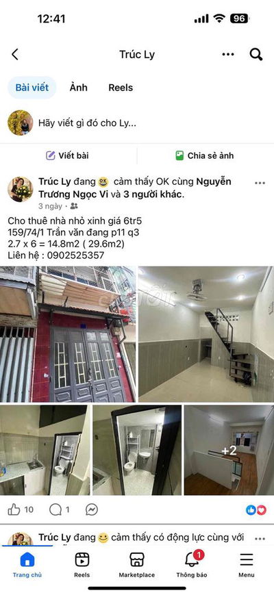 nhà trung tâm Q3 vô ở liền