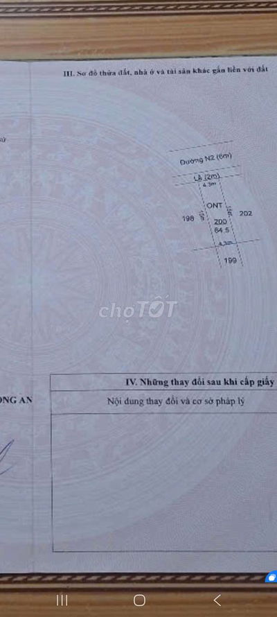 BÁN 64M2 ĐẤT KDC HOÀNG HOA, LONG HẬU CÁCH LÊ VĂN LƯƠNG,NHÀ BÈ 500M