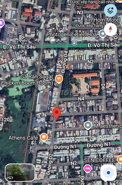 Bán lô đất 6x20 ngay khu d2d võ thị sáu. Ngay quán mộc chay