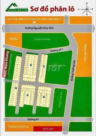 BÁN NỀN ĐẤT ĐẸP KDC SÀI GÒN NEW LAND - 3.85 TỶ/56M2
