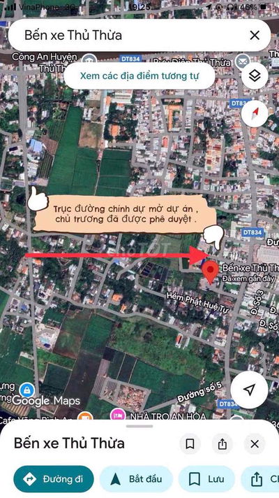 Bán đất gấp 4x17m mặt tiền,ngay TTtm chợ thủ thừa - long an