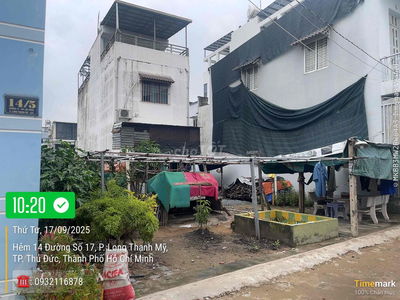 Đất thổ cư 9,8x11. Hẻm đường Nguyễn Văn Tăng, long thạnh mỹ, Q9