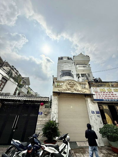 Nhà phố 4m x 19m. 4 tầng 6PN.7WC. Mặt tiền Đường Tân Thới Hiệp 09