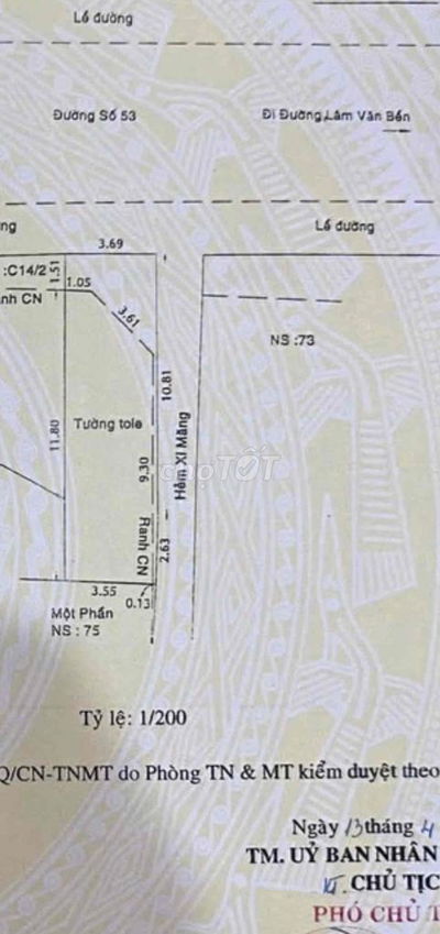 NHÀ MẶT TIỀN ĐƯỜNG SỐ – PHƯỜNG TÂN QUY, QUẬN 7 - NGANG 3.7 M - 2 TẦNG