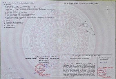 BÁN 75.221M2 ĐẤT HNK THẠNH LỢI, BẾN LỨC GỒM 4 SỔ RIÊNG - MẶT TIỀN KÊNH T6 GẦN VÀNH ĐAI 4 HCM