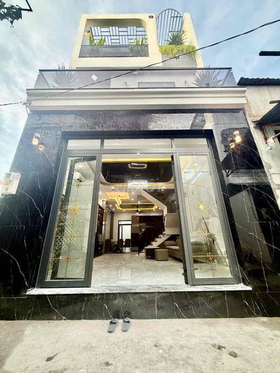 Nhà xây mới 3 phòng ngủ sân thượng đường huỳnh tấn phát , nhà bè.