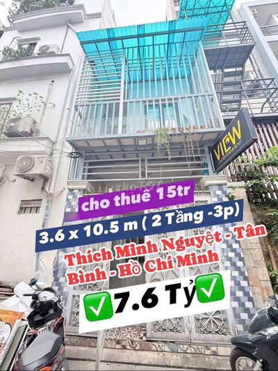 Bán nhà HXH Thích Minh Nguyệt-P2-Tân Bình.DT 3.6x11- 1 Lầu- nhỉnh 7 TỶ