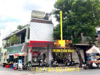 CHO THUÊ NHÀ MẶT TIỀN LÊ VĂN SỶ, QUẬN 3( TRỆT,LẦU SUỐT)KD TỰ DO