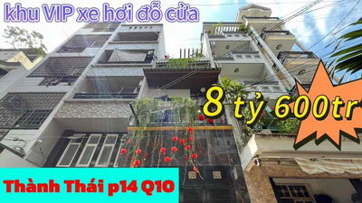 Nhà Trung Tâm Thành Thái Q10 - 4 tầng CN 50m2  Vuông Vức A4 3 tầng nhà