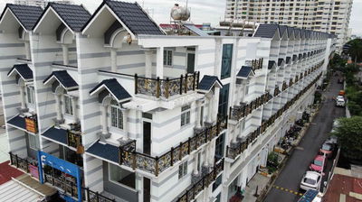 BÁN DÃY NHÀ PHỐ 45 CĂN MẶT TIỀN ĐƯỜNG PHÚ ĐỊNH GIÁ 6 TỶ