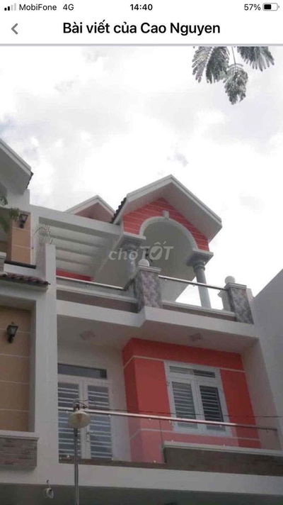 Cho thuê nhà nguyên căn 4PN wc riêng ngay đường số 6 , Bình Tân