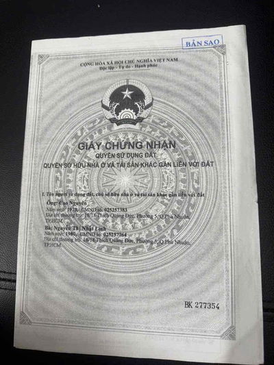 Bán nhà xe hơi quay đầu 68/58B Thích Quảng Đức 4,3x10 trệt 3 lầu