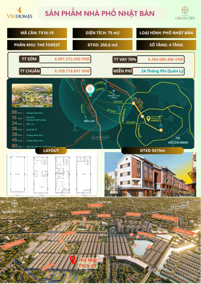 NHÀ PHỐ NHẬT BẢN: TX16-19. CHÍNH CHỦ BÁN GIÁ HỢP ĐỒNG, GIẢM TRỰC TIẾP NGAY 100TR