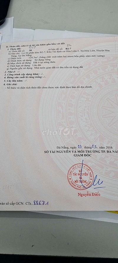 🔴 CẦN BÁN ĐẤT MẶT TIỀN ĐƯỜNG HÒA LIÊN 2 – VỊ TRÍ ĐẸP