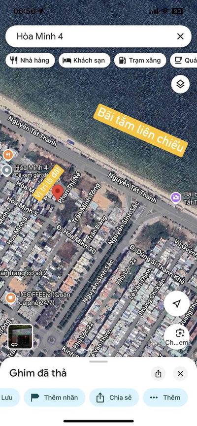 BÁN LÔ GÓC BIỂN HOÀ MINH CÁCH BIỂN 50M