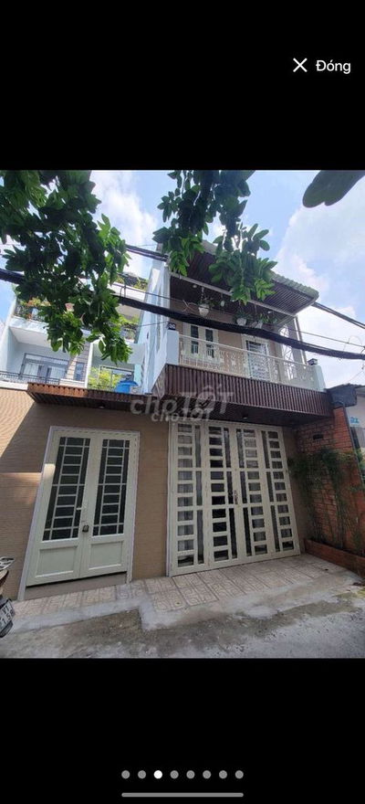 Nhà hẻm xe tải thông mặt tiền ngang 6,27m