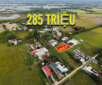 5x25 full thổ cư (285tr), cách TP 40km, dân cư đông, đường ô tô