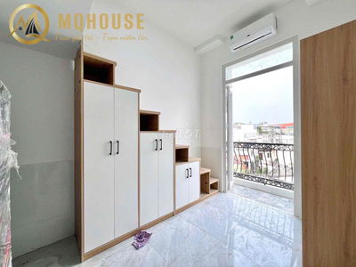 Đi bộ qua chợ Gò Vấp, full Nội Thất, Bancol riêng, mới 100%