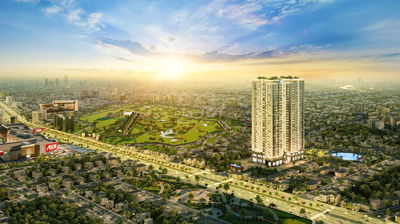 Căn hộ mặt tiền Quốc lộ 13 giá 1tỷ8 bàn giao FULL nội thất 10% kí HĐMB