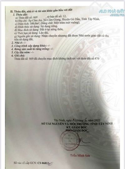 🌿 BÁN GẤP LÔ ĐẤT SIÊU RỘNG 882,1m² – HẺM PHỤ QL 22B – GIÁ CHỈ 1,8 TỶ