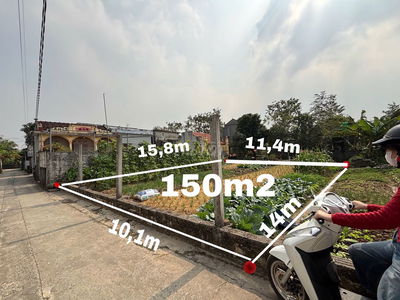 BÁN NHANH ĐẤT THỔ CƯ 150M2 TẠI XÃ PHÚ HƯNG, NINH BÌNH