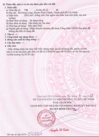 Đất Hưng Long - Bình Chánh