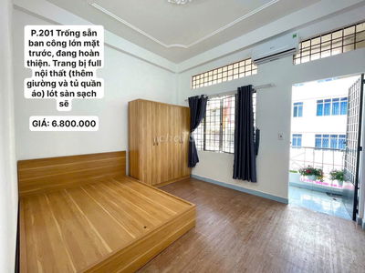 Studio cửa số/ban công(Nội thất cơ bản&đầy đủ) sát học viên hàng không