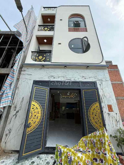 Bán nhà ngay chợ 19/5 KDC Đồng Bô, DT 50m2, 4 Tầng, hẻm xe hơi, nhỉnh6