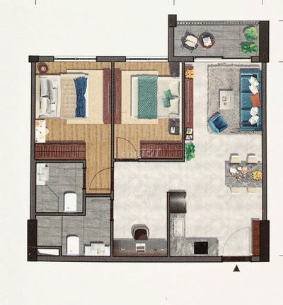 Chính chủ bán CH Privia thiết kế 2PN+1 thông minh