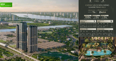 Quỹ căn đẹp Masteri Lumière Prime Hills Cổ Loa giá CĐT - chiết khấu 17% GTCH - miễn Phí D Vụ 2 năm