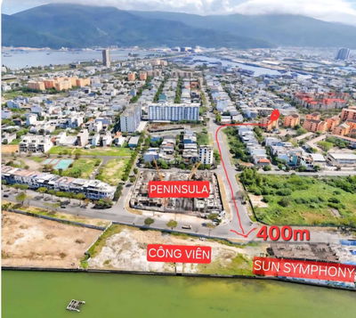 Đất 2MT đường 5m5 gần sông Hàn sát dự án Sun Symphony