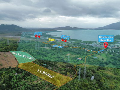 11.2ha có sẵn vườn 40% view biển và dân cư cách QL1a 1km đường ô tô