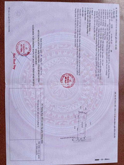 bán lô đất gần chợ dĩ an dt 281 m ngang 8,6 m gần chợ dĩ an