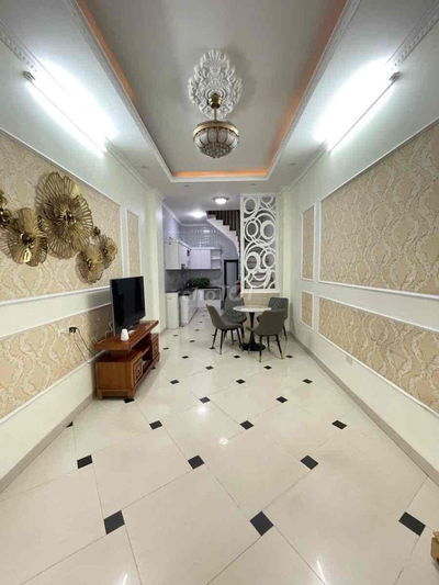 Tuyệt đẹp! Nhà Hoàng Mai ngõ thông,ô tô 20m, nội thất cao cấp, 35m2*5T