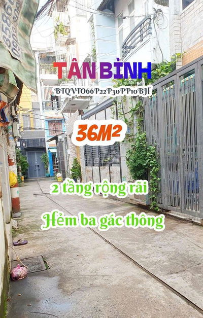 Căn góc, hẻm 3m thông, 36m², nhỉnh 3 tỷ
