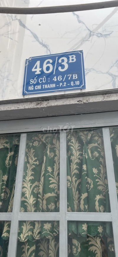 nhà trong hẻm đường Nguyễn Chí Thanh P.2 Q.10