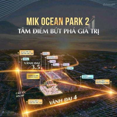 Căn hộ hạng sang chỉ 5Xtr/m2 The Parkland Imperia Vinhomes Ocean Park 2. Cơ hội đầu tư đợt 1 mở bán