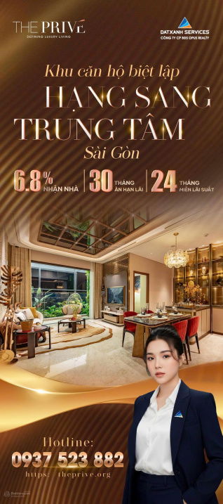 Căn hộ THE PRIVÉ - Giá tốt, rổ hàng đẹp, chiết khấu tối đa - Thanh toán 6.8% đến khi nhận nhà